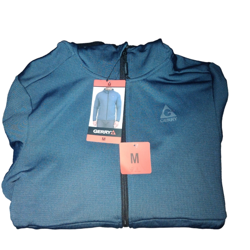 Gerry Men's Full Zip Hoodie, medium/blue